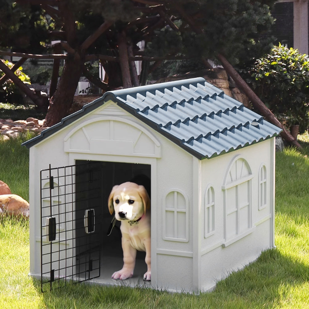 Plastic dog house with door sale