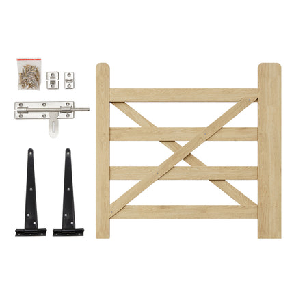 Wooden Garden Gate with Door Latch 90cm x 90cm