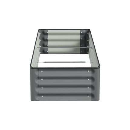 Rectangular Galvanized Steel Raised Garden Bed 180cm x 60cm