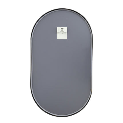 Black 70cm Oval Bathroom Vanity Mirror Wall Mirror
