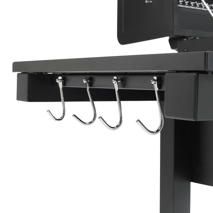 Charcoal Grill with Side Table BBQ Patio