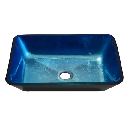 Rectangular Tempered Glass Countertop Basin 46 x 33cm