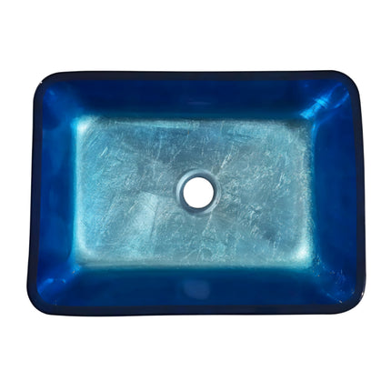 Rectangular Tempered Glass Countertop Basin 46 x 33cm