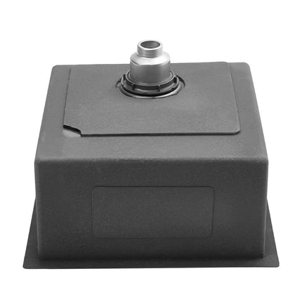 Black Single-bowl Black Drop-in Stainless Steel Kitchen Sink