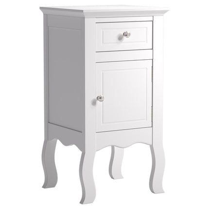 Wooden Bedside Table Nightstand with Drawer 33x62 cm