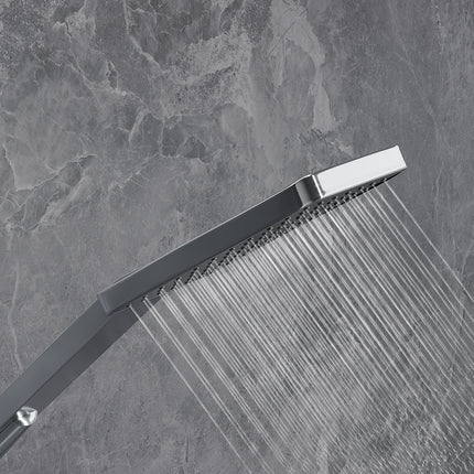 Black Stainless Steel Exposed Shower Tower Panel