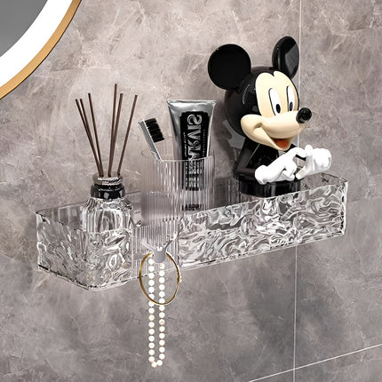 Set of 2 Wall Mounted Rectangular Shower Caddies 28 x 6cm