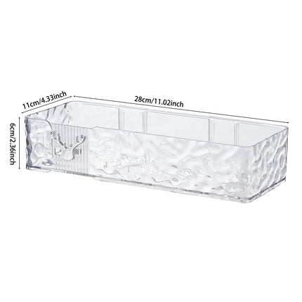 Set of 2 Wall Mounted Rectangular Shower Caddies 28 x 6cm