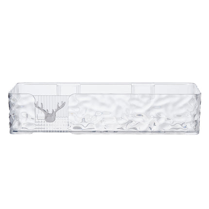 Set of 2 Wall Mounted Rectangular Shower Caddies 28 x 6cm