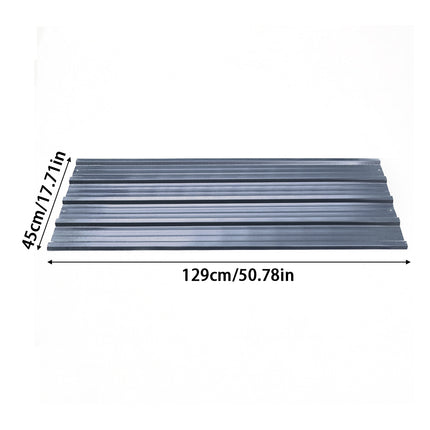 12pcs Metal Steel Corrugated Roof Sheets Roofing Cladding Garage, Black
