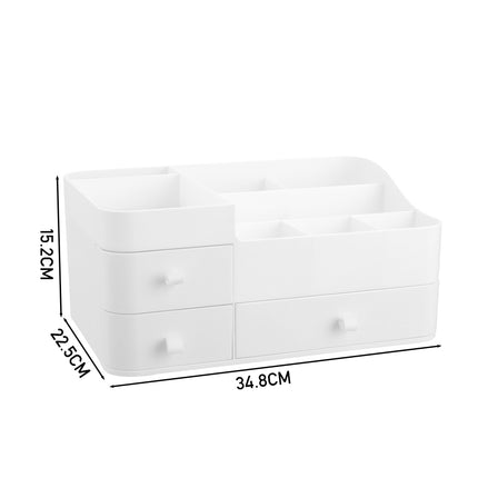 White Large Makeup Organizer Storage with Drawers