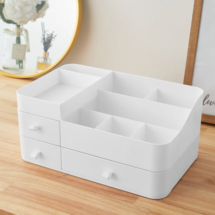 White Large Makeup Organizer Storage with Drawers
