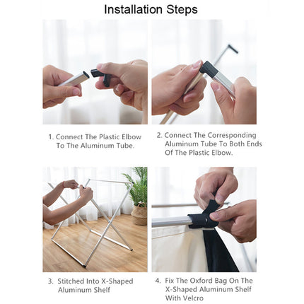 Detachable Laundry Basket 3 Section Clothes Sorter Hamper