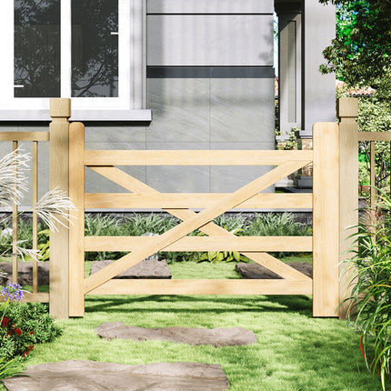Wooden Garden Gate with Door Latch 120cm x 90cm