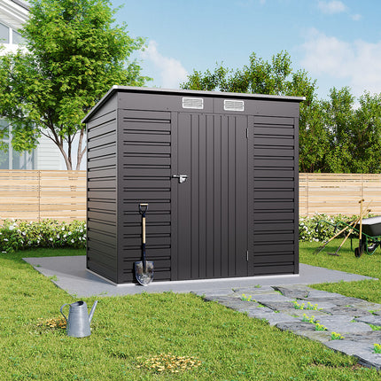 Outdoor Galvanized Steel Storage Shed