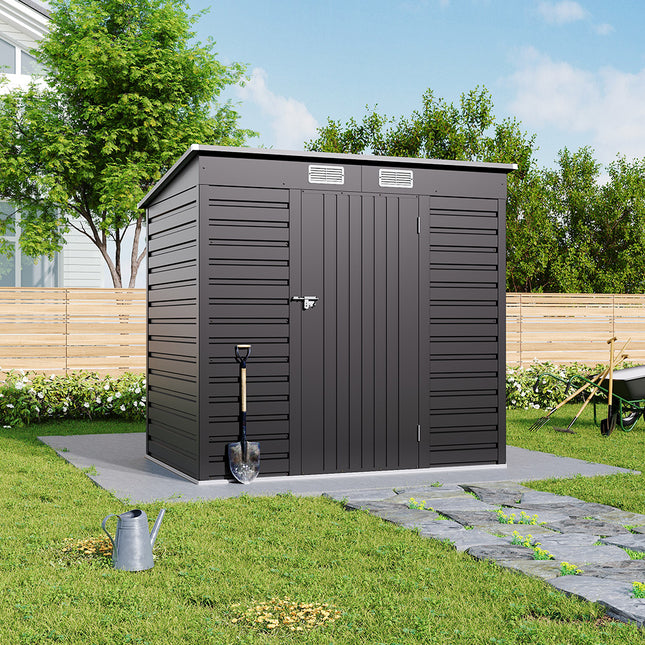 Outdoor Galvanized Steel Storage Shed