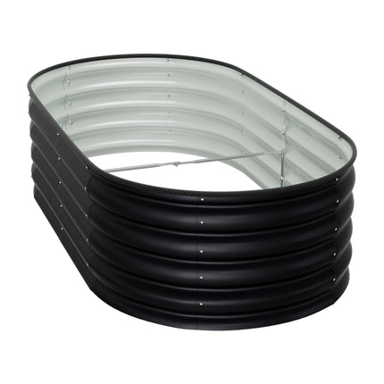 Oval-Shaped Galvanised Steel Raised Garden Bed