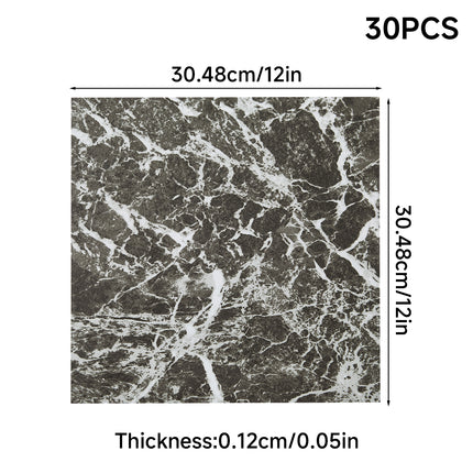 30Pcs Self-adhesive PVC Flooring Tiles Set