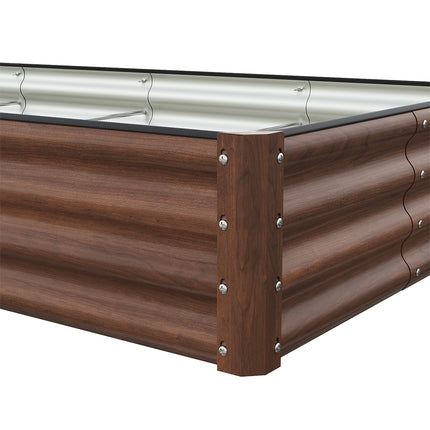 180cm x 90cm Rectangular Galvanized Steel Raised Garden Bed