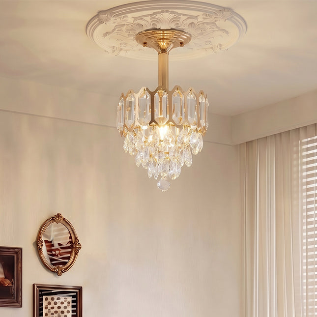 Elegant Crystal Pendant Light Chandelier