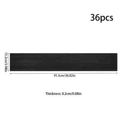 36pc Self-adhesive Wood Grain PVC Floor Tiles