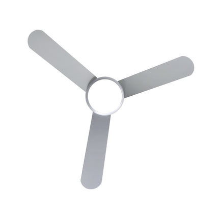 42 Inch Silver Ceiling Fan with LED Light Kit 3 Blades and Remote Control