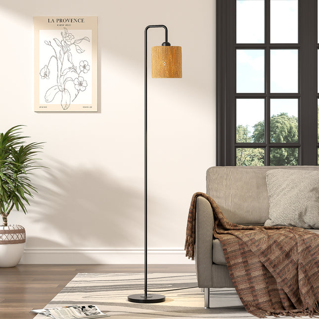 Modern Floor Lamp with Cylindrical Shade