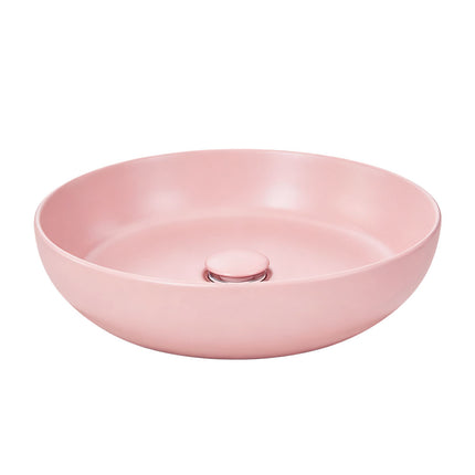 Round Ceramic Countertop Washbasin Vessel Sink