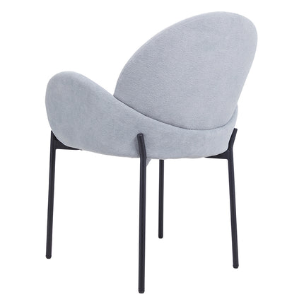 2Pcs Upholstered Dining Chairs with Armrest