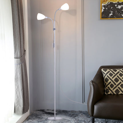 Modern 2 Head Standing Floor Lamp for Living Room