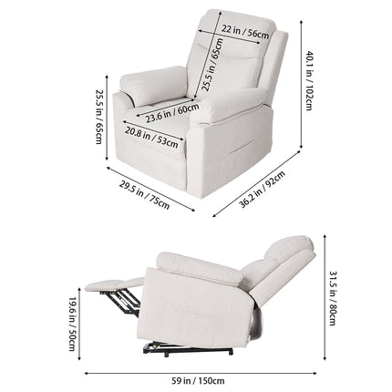 Single Sofa Recliner Armchair Reclining Chair
