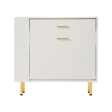 Modern White Shoe Storage Cabinet