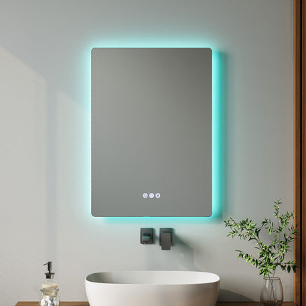 Anti-fog Bathroom Mirror with RGB LED Light