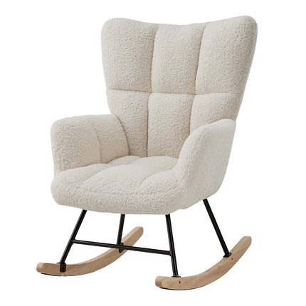 Tufted Upholstered Rocking Chair
