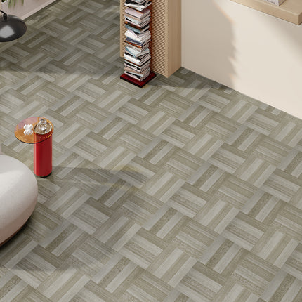10Pcs Self-adhesive PVC Parquet Flooring Tiles Set