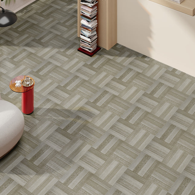 10Pcs Self-adhesive PVC Parquet Flooring Tiles Set