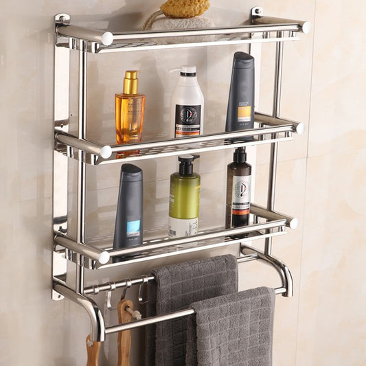 3-Tier Bathroom Shelf Stainless Steel Wall Mounted Organizer