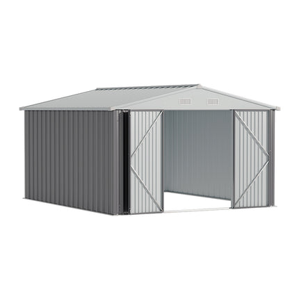Outdoor Metal Storage Shed with Lockable Door