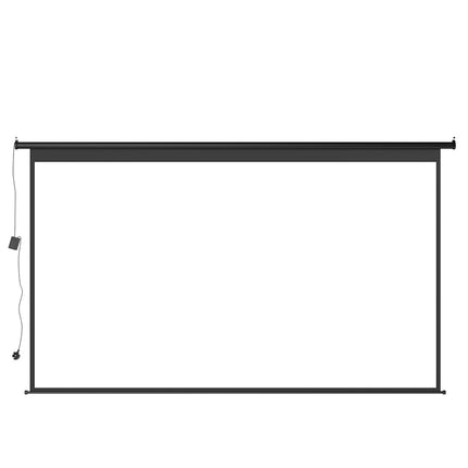 16:9 Electric Motorized Projector Screen with Remote 100"/120" Black