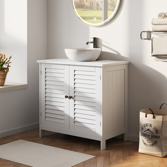 Under Sink Bathroom Cabinet 2 Shutter Door