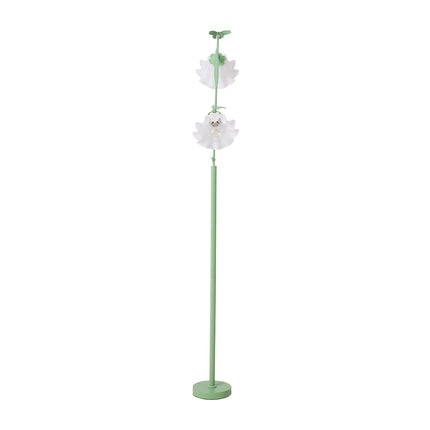 2-Light Flower Floor Lamp with Foot Switch