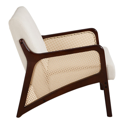 Modern Corduroy Upholstered Accent Armchair