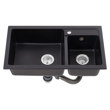 Modern Quartz Resin Composite Kitchen Sink with Waste Kit