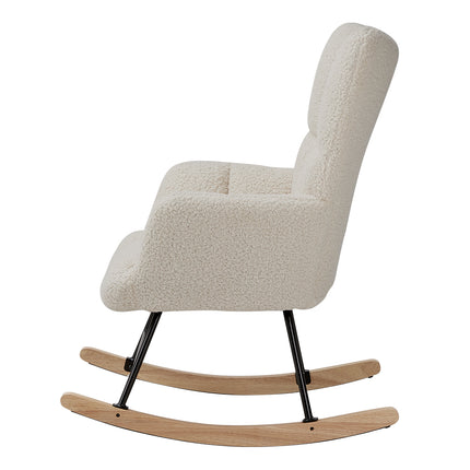 Tufted Upholstered Rocking Chair