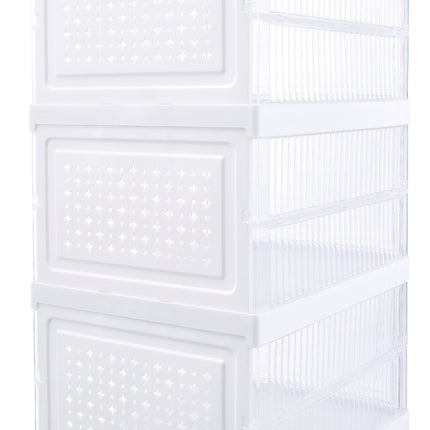 6-Tier Transparent Foldable Shoe Storage Box