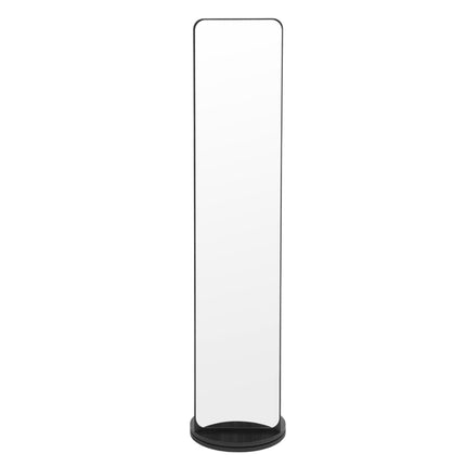 360° Rotating Full-Length Mirror with Coat Rack