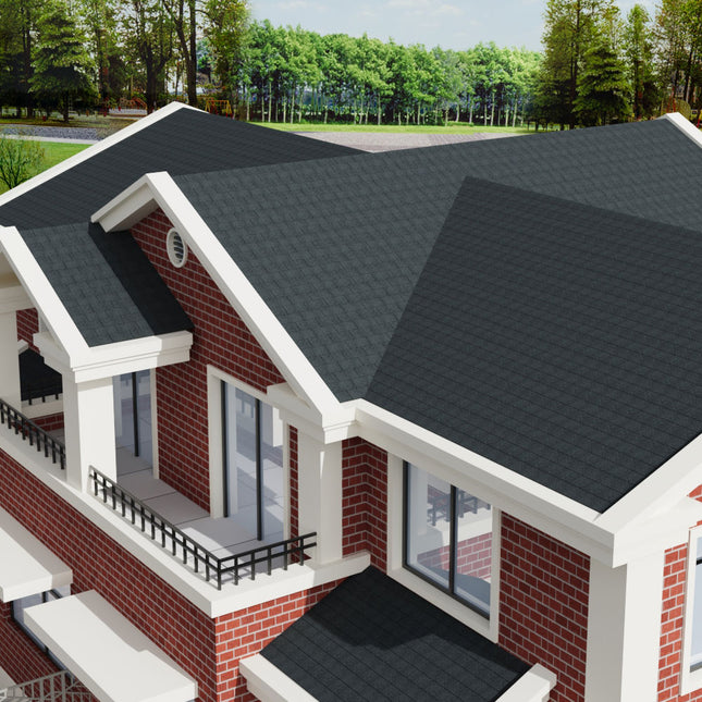 18Pcs 3-Tab Asphalt Shingles Bitumen Roofing