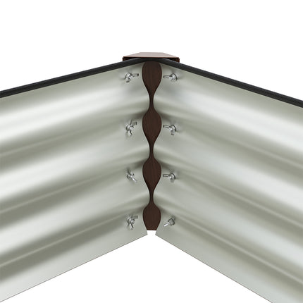 180cm x 90cm Rectangular Galvanized Steel Raised Garden Bed