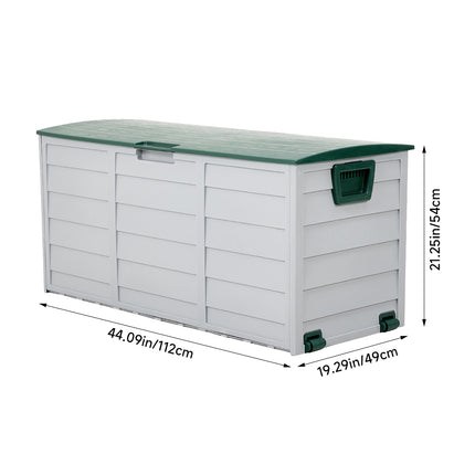 Outdoor Storage Deck Box with Wheels