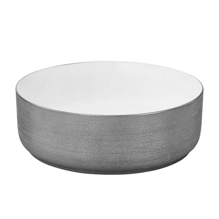 Round Ceramic Countertop Washbasin Vessel Sink